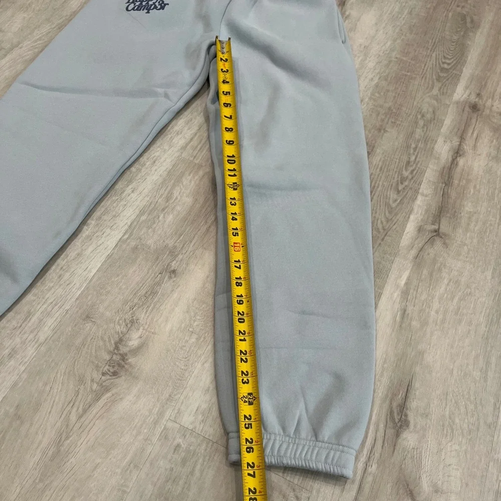 Happy Camp3r Puff Series Sweatpants Blue Small NWT Cozy Joggers Lounge Heavy
